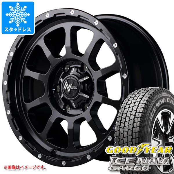 【タイヤ交換対象】トヨタ ハイエース 200系用 スタッドレス グッドイヤー アイスナビカーゴ 195/80R15 107/105N ナイトロパワー M10 パーシング タイヤホイール4本セット 84,150円