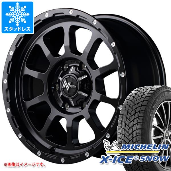 【タイヤ交換対象】ランドクルーザー プラド 150系用 スタッドレス ミシュラン エックスアイススノー SUV 265/65R17 112T ナイトロパワー M10 パーシング タイヤホイール4本セット