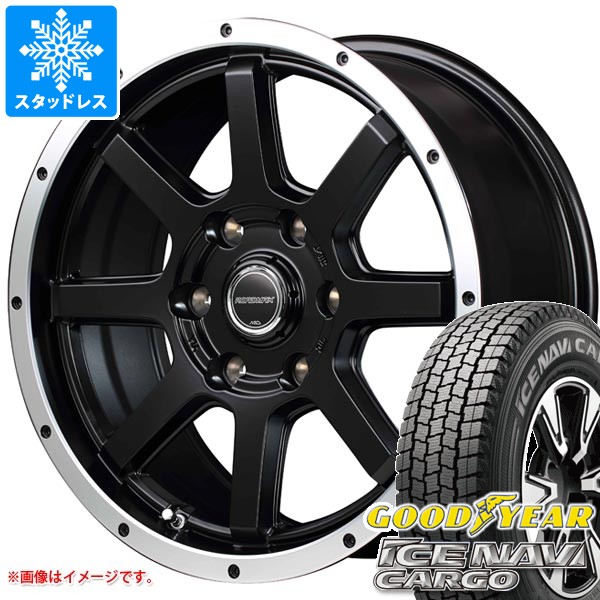 【タイヤ交換対象】トヨタ ハイエース 200系用 スタッドレス グッドイヤー アイスナビカーゴ 195/80R15 107/105N ロードマックス WF-8 タイヤホイール4本セット