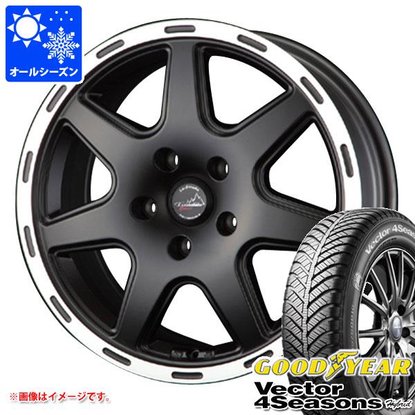【タイヤ交換対象】ジープ レネゲード BU/BV系用 オールシーズンタイヤ グッドイヤー ベクター 4シーズンズ ハイブリッド 215/60R17 96H ラ・ストラーダ ティラード クロス タイヤホイール4本セット