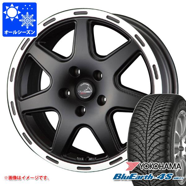 【タイヤ交換対象】ジープ コンパス M624系用 オールシーズンタイヤ ヨコハマ ブルーアース4S AW21 225/60R17 103V XL ラ・ストラーダ ティラード クロス タイヤホイール4本セット