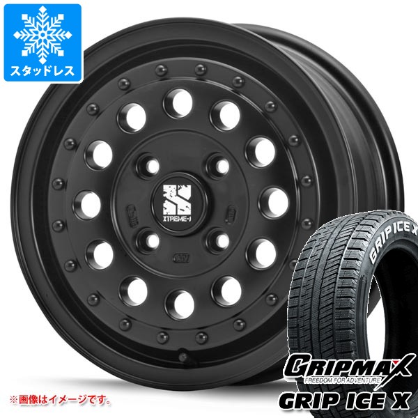 スタッドレスタイヤ グリップマックス グリップアイスエックス 155/65R14 75Q ホワイトレター ＆ MLJ エクストリームJ ラギッド 5.0-14 タイヤホイール4本セット 155/65-14 GRIP MAX GRIP ICE X WL｜タイヤマックス