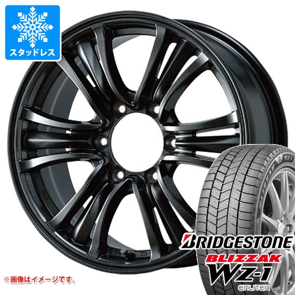 【タイヤ交換対象】スタッドレスタイヤ ブリヂストン ブリザック WZ-1 265/60R18 110Q ＆ バザルト エックスタイプ2 7.5-18 タイヤホイール4本セット265/60-18 BRIDGESTONE BLIZZAK WZ-1｜タイヤマックス