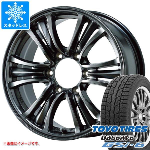 【タイヤ交換対象】スタッドレスタイヤ トーヨー オブザーブ GSi-6 265/60R18 110Q ＆ バザルト エックスタイプ2 7.5-18 タイヤホイール4本セット265/60-18 TOYO OBSERVE GSi-6｜タイヤマックス