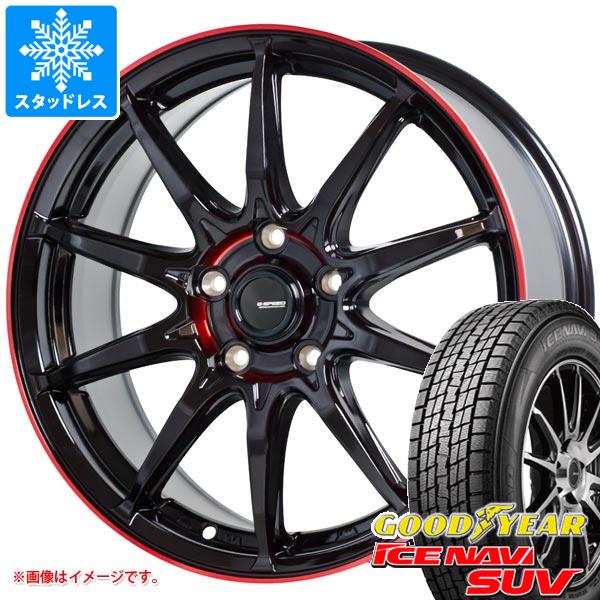 【タイヤ交換対象】スタッドレスタイヤ グッドイヤー アイスナビ SUV 215/60R17 96Q ＆ ジースピード P-05R 7.0-17 タイヤホイール4本セット215/60-17 GOODYEAR ICE NAVI SUV