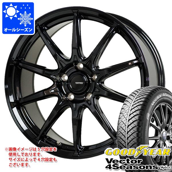【タイヤ交換対象】オールシーズン 205/65R16 95H グッドイヤー ベクター 4シーズンズ ハイブリッド ジースピード G-05 6.5-16 タイヤホイール4本セット|タイヤマックス