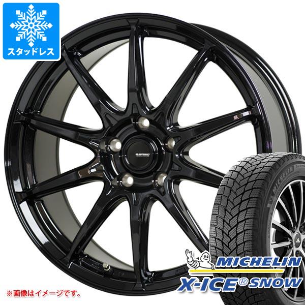【タイヤ交換対象】スタッドレスタイヤ ミシュラン エックスアイススノー 225/60R18 100H ＆ ジースピード G-05 7.0-18 タイヤホイール4本セット225/60-18 MICHELIN X-ICE SNOW