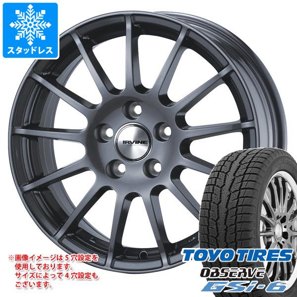 【タイヤ交換対象】BMW U10 X2用 スタッドレス トーヨー オブザーブ GSi-6 225/65R17 102Q アーヴィン F01 タイヤホイール4本セット｜タイヤマックス