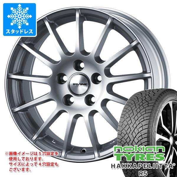 【タイヤ交換対象】VW ティグアン 新型2017年～用 スタッドレス ノキアン ハッカペリッタ R5 SUV 215/70R16 100R アーヴィン F01 タイヤホイール4本セット