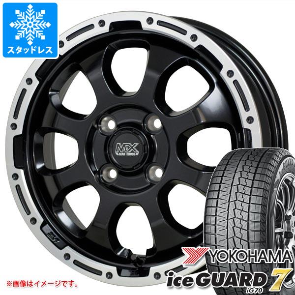 【タイヤ交換対象】スタッドレスタイヤ ヨコハマ アイスガードセブン iG70 175/60R16 82Q ＆ マッドクロスグレイス 6.0-16 タイヤホイール4本セット175/60-16 YOKOHAMA iceGUARD 7 iG70