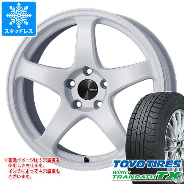 【タイヤ交換対象】スタッドレスタイヤ トーヨー ウィンタートランパス TX 235/60R18 107Q XL & エンケイ パフォーマンスライン PF05 8.0-18 タイヤホイール4本セット235/60-18 TOYO Winter TRANPATH TX|タイヤマックス