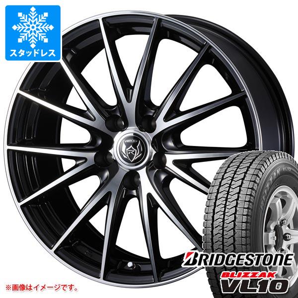【タイヤ交換対象】スタッドレスタイヤ ブリヂストン ブリザック VL10 145/80R12 80/78N (145R12 6PR相当) ＆ ライツレー VS 4.0-12 タイヤホイール4本セット145/80-12 BRIDGESTONE BLIZZAK VL10｜タイヤマックス
