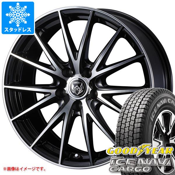 【タイヤ交換対象】スタッドレスタイヤ グッドイヤー アイスナビカーゴ 145/80R12 80/78N (145R12 6PR相当) ＆ ライツレー VS 4.0-12 タイヤホイール4本セット145/80-12 GOODYEAR ICE NAVI CARGO｜タイヤマックス