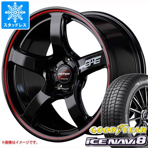 【タイヤ交換対象】スタッドレスタイヤ グッドイヤー アイスナビ8 245/45R18 100Q XL ＆ MID レーシング R50 8.0-18 タイヤホイール4本セット245/45-18 GOODYEAR ICE NAVI 8｜タイヤマックス