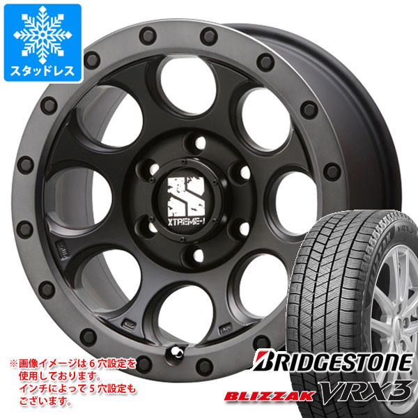 【タイヤ交換対象】スタッドレスタイヤ ブリヂストン ブリザック VRX3 225/60R17 99Q ＆ MLJ エクストリームJ XJ03 7.5-17 タイヤホイール4本セット225/60-17 BRIDGESTONE BLIZZAK VRX3｜タイヤマックス