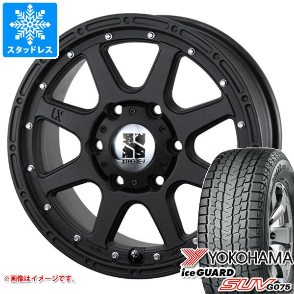 【タイヤ交換対象】ランドクルーザー プラド 150系用 スタッドレス ヨコハマ アイスガード SUV G075 265/65R18 114Q MLJ エクストリームJ タイヤホイール4本セット
