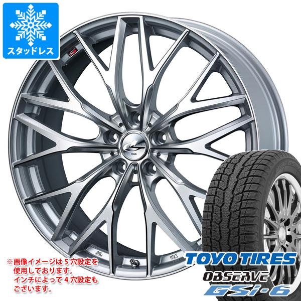 【タイヤ交換対象】スタッドレスタイヤ トーヨー オブザーブ GSi-6 225/55R18 98Q ＆ レオニス MX 8.0-18 タイヤホイール4本セット225/55-18 TOYO OBSERVE GSi-6｜タイヤマックス