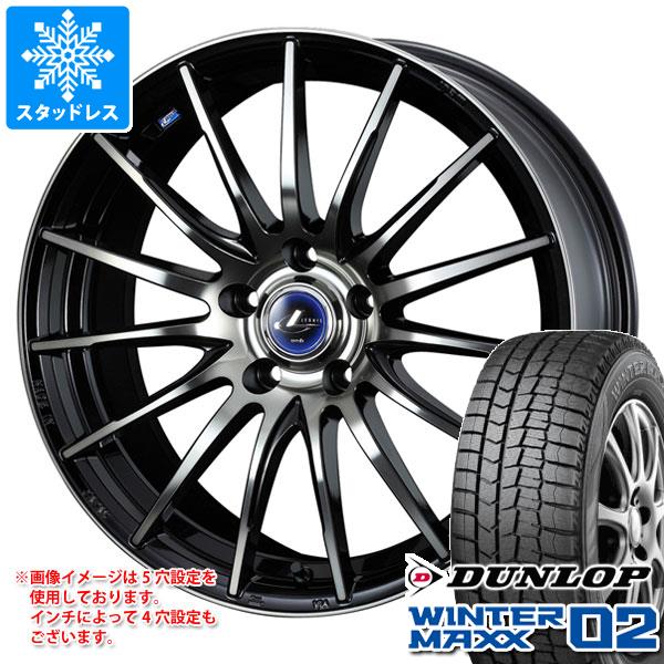 【タイヤ交換対象】スタッドレスタイヤ ダンロップ ウインターマックス02 WM02 225/50R18 95Q & レオニス ナヴィア 05 8.0-18 タイヤホイール4本セット225/50-18 DUNLOP WINTER MAXX 02 WM02|タイヤマックス