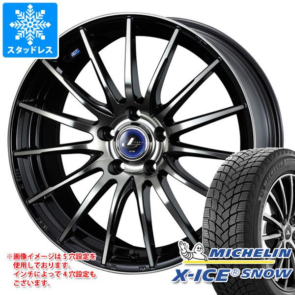 【タイヤ交換対象】ノート E13系用 スタッドレス ミシュラン エックスアイススノー 185/65R15 92T XL レオニス ナヴィア 05 タイヤホイール4本セット