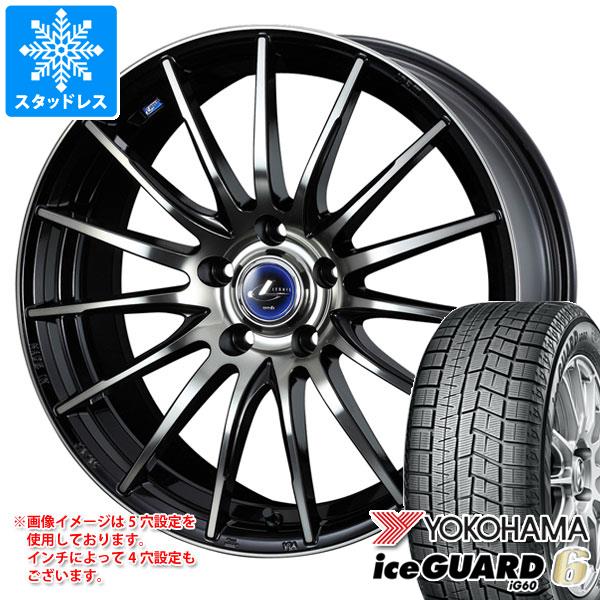【タイヤ交換対象】スタッドレスタイヤ ヨコハマ アイスガードシックス iG60 225/50R16 92Q ＆ レオニス ナヴィア 05 6.5-16 タイヤホイール4本セット225/50-16 YOKOHAMA iceGUARD 6 iG60
