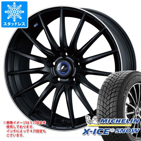 【タイヤ交換対象】スタッドレスタイヤ ミシュラン エックスアイススノー 195/65R16 92H & レオニス ナヴィア 05 6.0-16 タイヤホイール4本セット195/65-16 MICHELIN X-ICE SNOW
