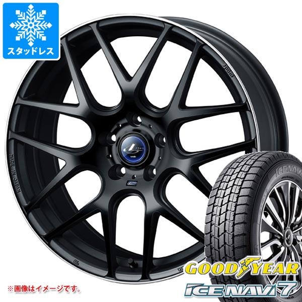 【タイヤ交換対象】2026年製 スタッドレスタイヤ グッドイヤー アイスナビ7 215/55R17 94Q ＆ レオニス ナヴィア 06 7.0-17 タイヤホイール4本セット215/55-17 GOODYEAR ICE NAVI 7｜タイヤマックス