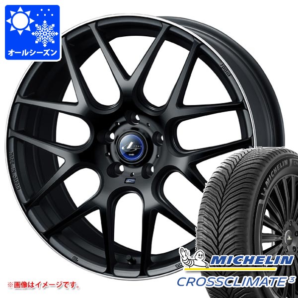 オールシーズン 225/45R17 94Y XL ミシュラン クロスクライメート3 レオニス ナヴィア 06 7.0-17 タイヤホイール4本セット|タイヤマックス