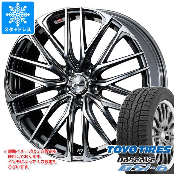 【タイヤ交換対象】スタッドレスタイヤ トーヨー オブザーブ GSi-6 225/65R17 102Q ＆ レオニス SK 7.0-17 タイヤホイール4本セット225/65-17 TOYO OBSERVE GSi-6｜タイヤマックス