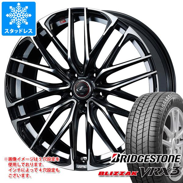 【タイヤ交換対象】スタッドレスタイヤ ブリヂストン ブリザック VRX3 195/55R16 91Q XL ＆ レオニス SK 6.5-16 タイヤホイール4本セット195/55-16 BRIDGESTONE BLIZZAK VRX3