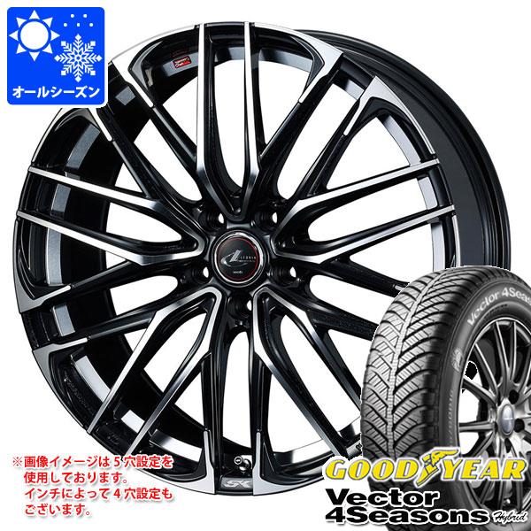 【タイヤ交換対象】オールシーズン 205/65R15 94H グッドイヤー ベクター 4シーズンズ ハイブリッド レオニス SK 6.0-15 タイヤホイール4本セット｜タイヤマックス