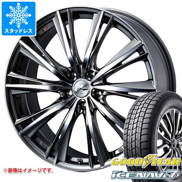 【タイヤ交換対象】スタッドレスタイヤ グッドイヤー アイスナビ7 215/50R17 91Q ＆ レオニス WX 7.0-17 タイヤホイール4本セット215/50-17 GOODYEAR ICE NAVI 7