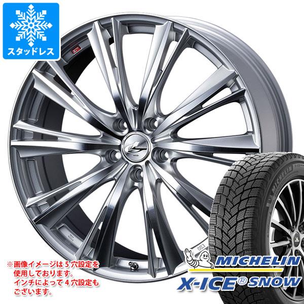 【タイヤ交換対象】スタッドレスタイヤ ミシュラン エックスアイススノー 165/55R15 75T ＆ レオニス WX 4.5-15 タイヤホイール4本セット165/55-15 MICHELIN X-ICE SNOW
