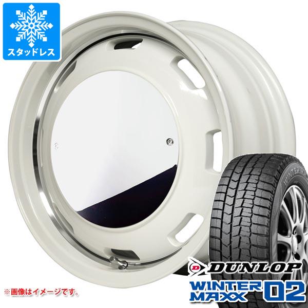 【タイヤ交換対象】 スタッドレスタイヤ ダンロップ ウインターマックス02 WM02 165/55R15 75Q ＆ ガルシア シスコムーン 4.5-15 タイヤホイール4本セット165/55-15 DUNLOP WINTER MAXX 02 WM02｜タイヤマックス