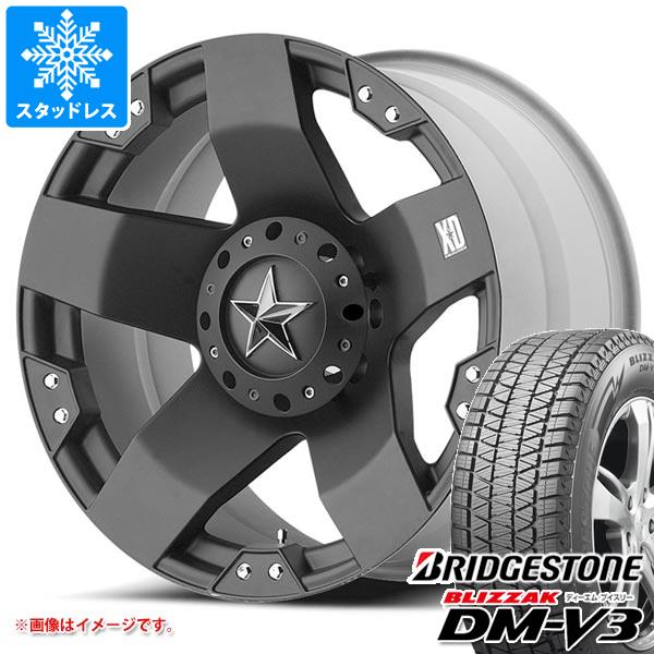 【タイヤ交換対象】5本セット FJクルーザー 10系用 スタッドレス ブリヂストン ブリザック DM-V3 265/70R17 115Q KMC XD775 ロックスター タイヤホイール5本セット