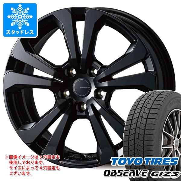 【タイヤ交換対象】ジープ コンパス M624系用 スタッドレス トーヨー オブザーブ ギズ3 225/55R18 98Q アドバンスライン SV-1 タイヤホイール4本セット|タイヤマックス