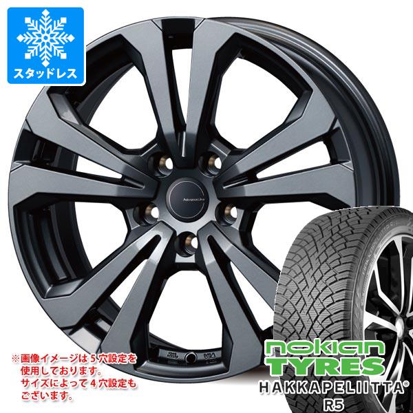 【タイヤ交換対象】ボルボ S60/V60 ZB系用 スタッドレス ノキアン ハッカペリッタ R5 235/45R18 98T XL アドバンスライン SV-1 タイヤホイール4本セット｜タイヤマックス