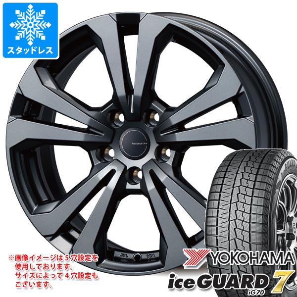 【タイヤ交換対象】アウディ Q2 GA系用 スタッドレス ヨコハマ アイスガードセブン iG70 215/50R18 92Q アドバンスライン SV-1 タイヤホイール4本セット｜タイヤマックス