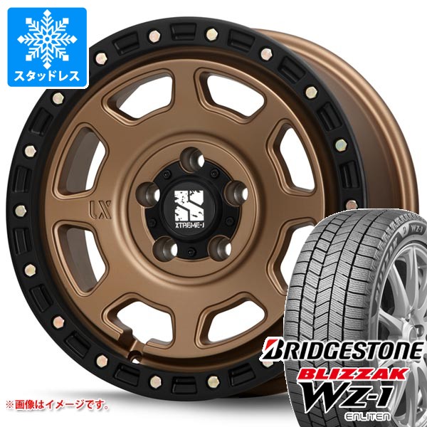 【タイヤ交換対象】ミツビシ デリカD5用 スタッドレス ブリヂストン ブリザック WZ-1 215/70R16 100Q MLJ エクストリームJ XJ07 タイヤホイール4本セット