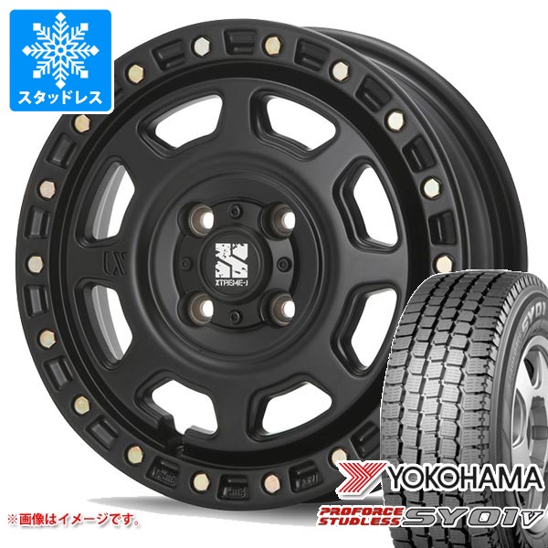 【タイヤ交換対象】スタッドレスタイヤ ヨコハマ プロフォース スタッドレス SY01V 145/80R12 80/78N (145R12 6PR相当) ＆ MLJ エクストリームJ XJ07 4.0-12 タイヤホイール4本セット145/80-12 YOKOHAMA PROFORCE STUDLESS SY01V