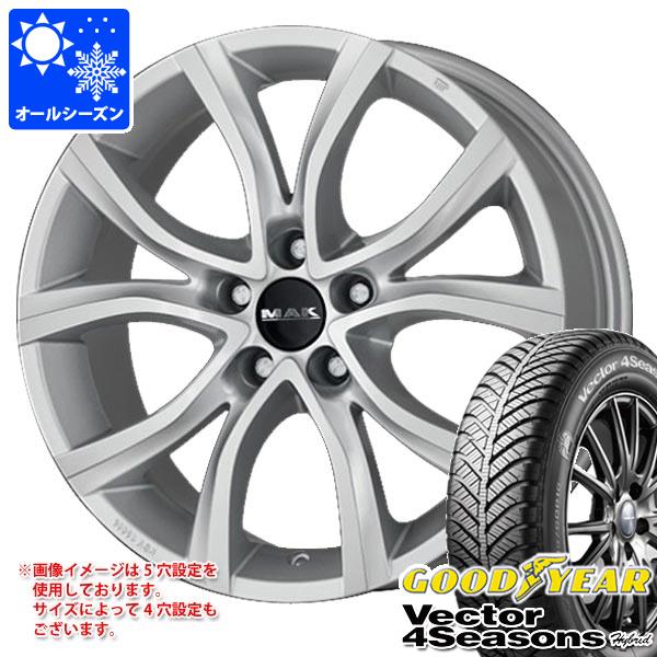 【タイヤ交換対象】シトロエン ベルランゴ用 オールシーズンタイヤ グッドイヤー ベクター 4シーズンズ ハイブリッド 205/60R16 92H MAK アンチバス タイヤホイール4本セット