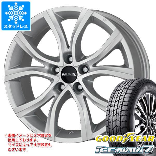 【タイヤ交換対象】シトロエン ベルランゴ用 スタッドレス グッドイヤー アイスナビ7 215/50R17 91Q MAK アンチバス タイヤホイール4本セット｜タイヤマックス