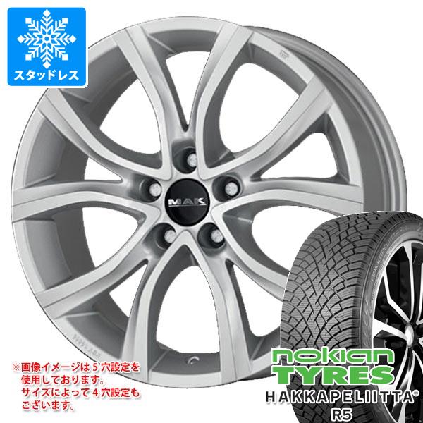 【タイヤ交換対象】プジョー 308 T7系用 スタッドレス ノキアン ハッカペリッタ R5 225/45R17 94T XL MAK アンチバス タイヤホイール4本セット