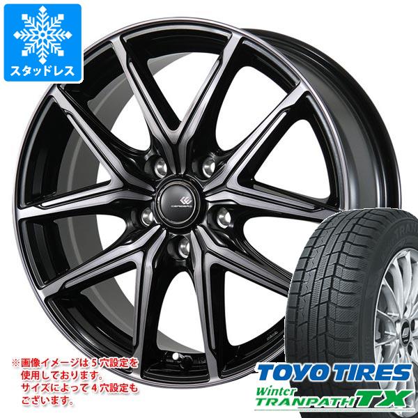【タイヤ交換対象】スタッドレスタイヤ トーヨー ウィンタートランパス TX 155/65R14 75Q & セレブロ FT05 4.5-14 タイヤホイール4本セット155/65-14 TOYO Winter TRANPATH TX|タイヤマックス