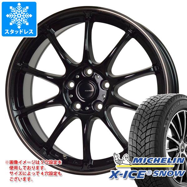 【タイヤ交換対象】スタッドレスタイヤ ミシュラン エックスアイススノー 215/55R17 98H XL & ジースピード P-07 7.0-17 タイヤホイール4本セット215/55-17 MICHELIN X-ICE SNOW|タイヤマックス