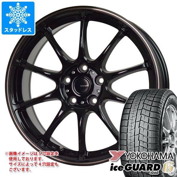 【タイヤ交換対象】スタッドレスタイヤ ヨコハマ アイスガードシックス iG60 225/50R16 92Q & ジースピード P-07 6.5-16 タイヤホイール4本セット225/50-16 YOKOHAMA iceGUARD 6 iG60|タイヤマックス