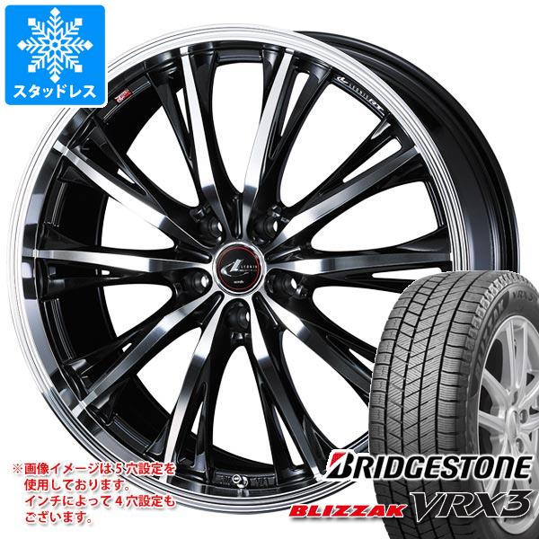 【タイヤ交換対象】スタッドレスタイヤ ブリヂストン ブリザック VRX3 225/55R19 103Q XL ＆ レオニス RT 7.5-19 タイヤホイール4本セット225/55-19 BRIDGESTONE BLIZZAK VRX3
