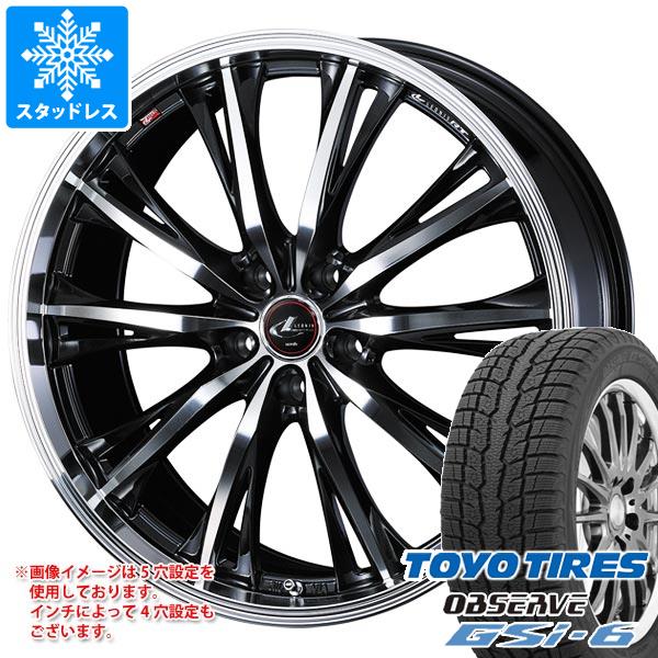 【タイヤ交換対象】スタッドレスタイヤ トーヨー オブザーブ GSi-6 225/70R16 103Q ＆ レオニス RT 6.5-16 タイヤホイール4本セット225/70-16 TOYO OBSERVE GSi-6｜タイヤマックス