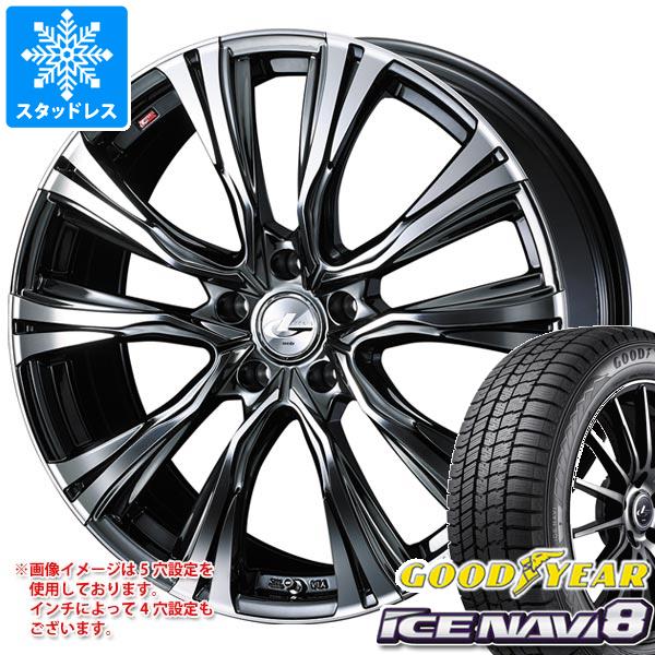 【タイヤ交換対象】スタッドレスタイヤ グッドイヤー アイスナビ8 245/45R18 100Q XL & レオニス VR 8.0-18 タイヤホイール4本セット245/45-18 GOODYEAR ICE NAVI 8|タイヤマックス