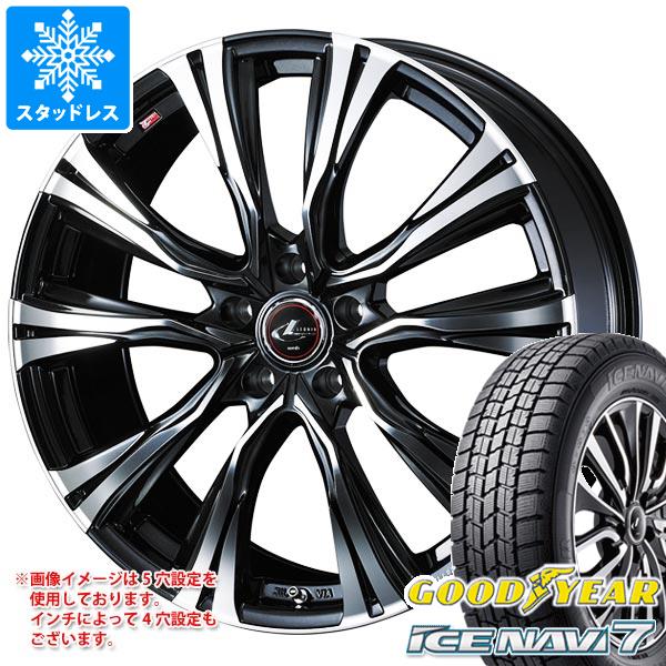 【タイヤ交換対象】2026年製 スタッドレスタイヤ グッドイヤー アイスナビ7 215/45R17 87Q & レオニス VR 7.0-17 タイヤホイール4本セット215/45-17 GOODYEAR ICE NAVI 7|タイヤマックス
