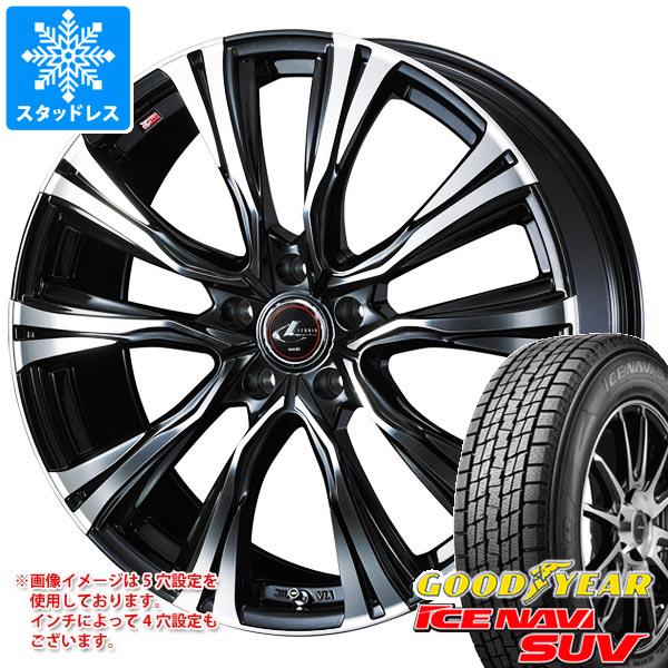 【タイヤ交換対象】スタッドレスタイヤ グッドイヤー アイスナビ SUV 215/70R16 100Q & レオニス VR 6.5-16 タイヤホイール4本セット215/70-16 GOODYEAR ICE NAVI SUV
